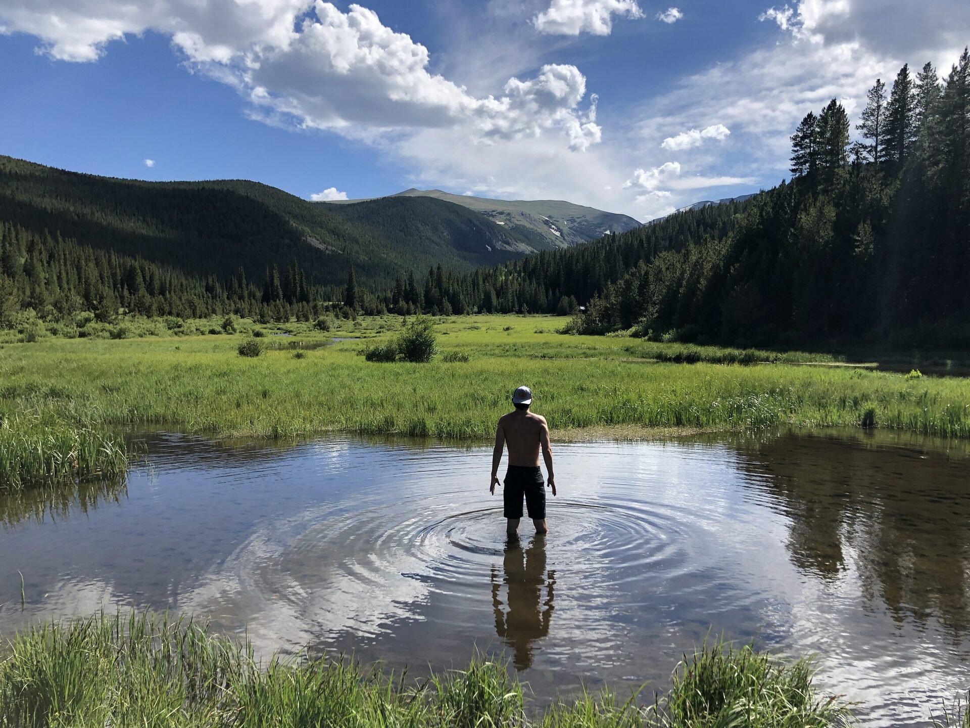 Carter in the mountains