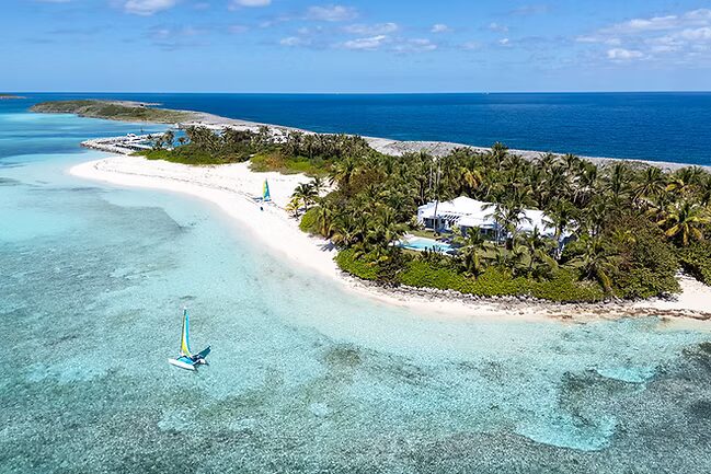 Private island and waters